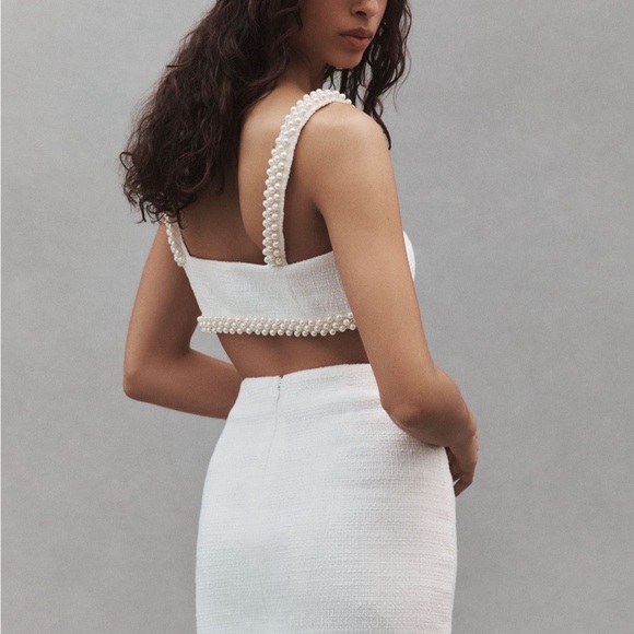 Hutch Adley pearl trimmed tweed bridal set XXS - Picture 2 of 9